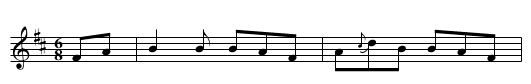 Gerry Conroy's - staff notation