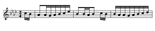 Gertrud - staff notation