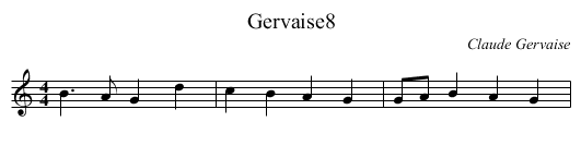 Gervaise8 - staff notation