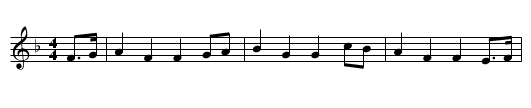GESTERN ABEND WAR VETTER MICHEL HIER - staff notation