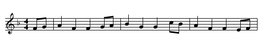 GESTERN ABEND WAR VETTER MICHEL HIER - staff notation