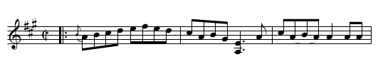 Getting up the Stairs - staff notation