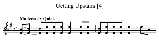 Getting Upstairs [4] - staff notation