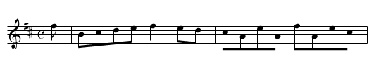 Ghlass Ault, The - staff notation