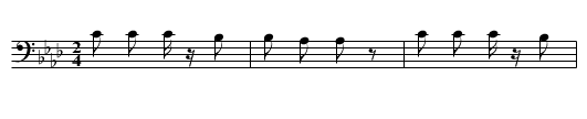 Ghost Dance Song (b) - staff notation