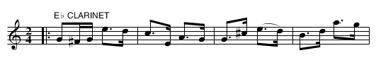 GIBSON'S QUICK-STEP - staff notation
