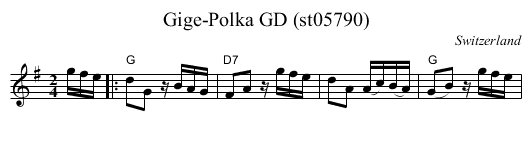 Gige-Polka GD (st05790) - staff notation