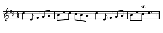 Gigg. JBut.661, A - staff notation