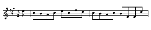 Gigg Time - staff notation