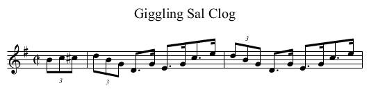 Giggling Sal Clog - staff notation