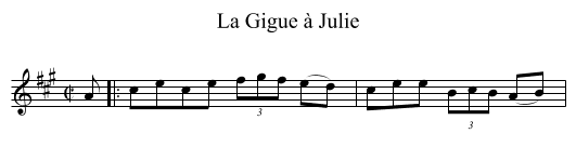 Gigue à Julie, La - staff notation