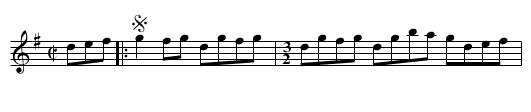 Gigue des artisans - staff notation