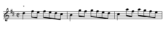 Gigue des commères - staff notation