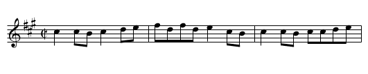 Gigue des Laurentides - staff notation