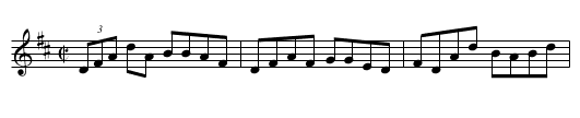 Gigue des Sept-Iles - staff notation