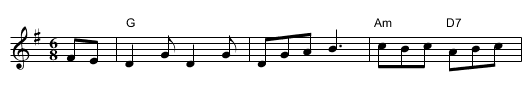Gigue des sucres - staff notation