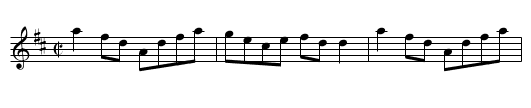 Gigue des vieux souliers - staff notation