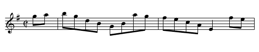 Gigue du barbier - staff notation