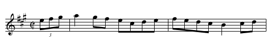 Gigue du Bourdon - staff notation