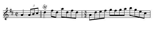 Gigue du roi - staff notation