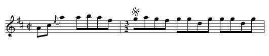 Gigue irlandaises No. 1 - staff notation