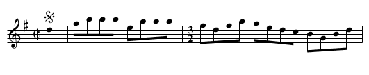 Gigue irlandaises No. 2 - staff notation