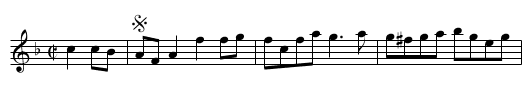 Gigue L'as de pique - staff notation