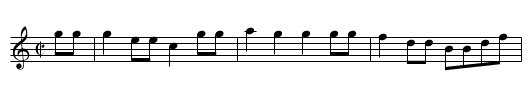 Gigue swing là Toto - staff notation