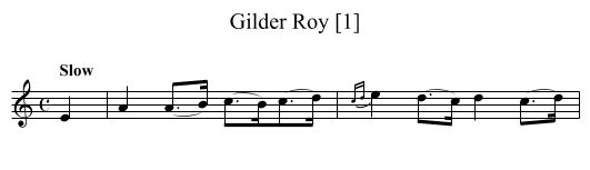 Gilder Roy [1] - staff notation
