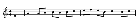 Gilderoy - staff notation