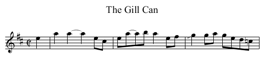 Gill Can, The - staff notation