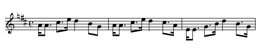 Gille Callum - staff notation
