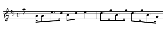 Gille crubach anns' a Ghleann, An - staff notation