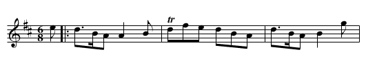 Gillean an fheilidh - staff notation