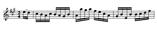 Gillespie's Hornpipe          1741 - staff notation