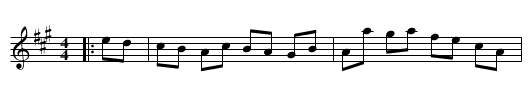 Gillespie's Hornpipe - staff notation