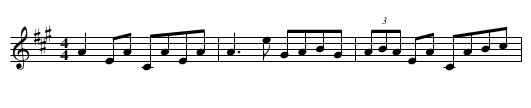 Gillespie's Reel - staff notation