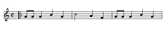 Gilliam Callum - staff notation