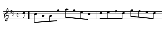 Gillies's Favourite - staff notation
