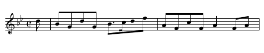 Gin I Had a Bonny Lassie - staff notation