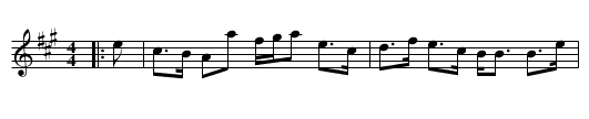 Gin I was a bonny lad - staff notation