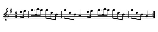 Gingling Georgdie Jig - staff notation