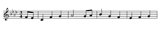 Giolla an Biamoir - staff notation