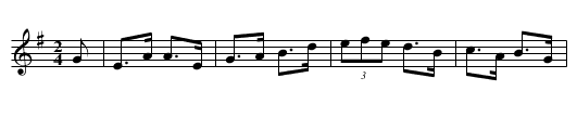Giolla na Gruaige Báine - staff notation