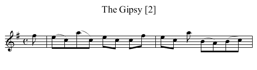 Gipsy [2], The - staff notation