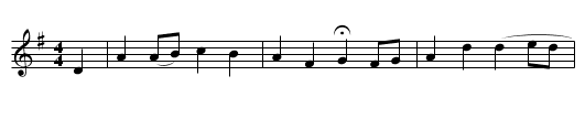 Gipsy Laddy O - staff notation