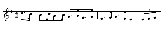Gipsy's Hornpipe [3] - staff notation