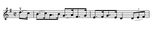 GIPSY'S HORNPIPE - staff notation