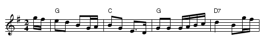 Girl I left behind me, The - staff notation