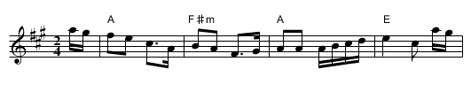 Girl I Left Behind, The - staff notation